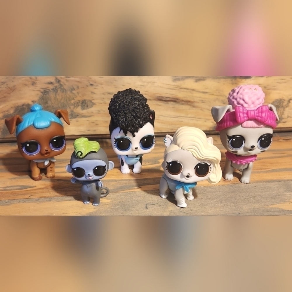 SET of 5 LOL Surprise pets G29